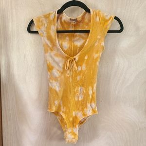 Yellow T-shirt Body Suit